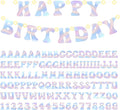 DIY Party Holographic Banner - 112Pcs Make Your Own Customize Letters with Lights Holographic Banners Kit for Birthday Baby Shower Valentines House Warming Wedding Holiday Party Decoration