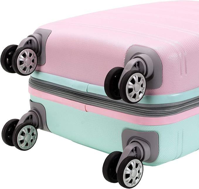 Rockland Melbourne Hardside Expandable Spinner Wheel Luggage, Carry-On 20", Mint