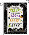 OHOME Halloween Party Decorations - Welcome Garden Flag | Halloween Decorations for Outdoor Indoor Outside - Trick or Treat Banner for Garden Porch Patio Lawn Yard Party Favors Supplies,12x18 Inch
