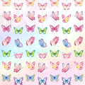 Capoda 8 Pcs Butterfly Birthday Garland Decoration Spring Butterfly Paper Garland Banners Hanging Decor for Home Wedding Bachelor Spring Birthday Party Supplies