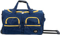 Rockland Rolling Duffel Bag, Black, 22"