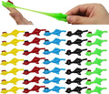 Funiverse 100 Pack Chicken Finger Flingers - Stretchy Rubber Flying Chickens, Multi Color Assortment, Individually Packaged Party Favors for Classroom, Birthday, Halloween