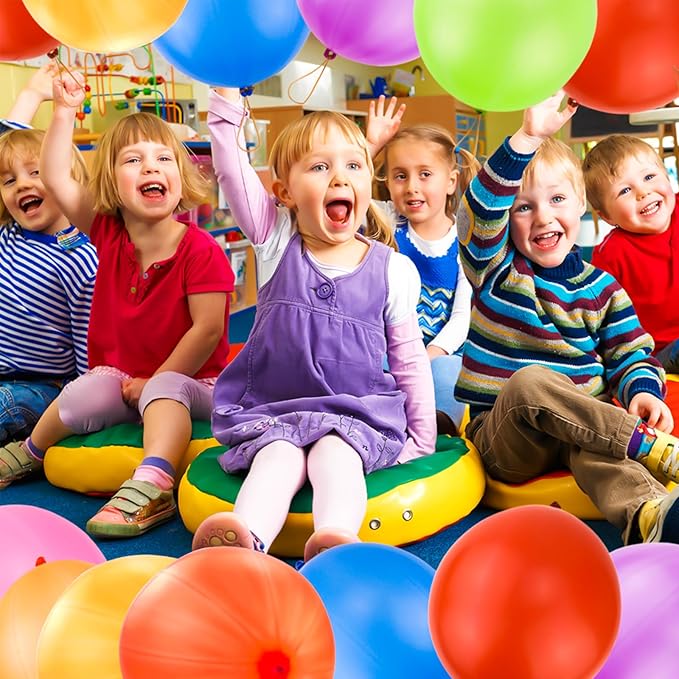 rubfac 25Pcs Punch Balloons, Party Favors for Kids, Thickened Heavy Duty Neon Punching Bouncy Balloon for Easter Egg Fillers,Birthday Party Goodie Bag Stuffers Exciting Outdoor Play Supply