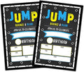 CLIRBE Trampoline Jump Birthday Party Invitations, Birthday Invitations For Boys, Kids Boy Birthday Invitation, 20 Invitations with 20 Envelopes - E03