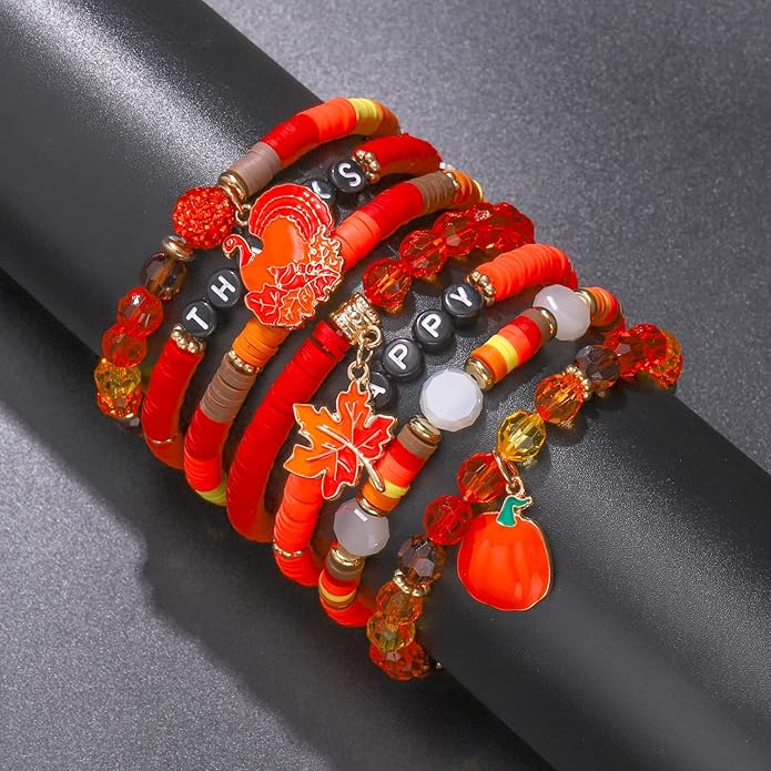Surfer Heishi Bracelets for Women Stackable Rainbow Vinyl Disc Clay Beaded Stretch Bracelets Elastic Layering Friendship Bracelets Boho Summer Beach Jewelry