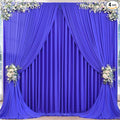 16x10FT Royal Blue Backdrop Curtains for Wedding Parties, Wrinkle Free Polyester Photography Backdrop Drapes for Wedding Baby Shower Birthday Parties Stage Background Stand Decorations 4x10ft,4 Panels