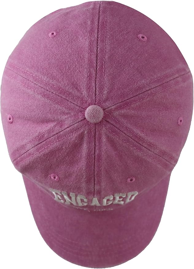 Engaged Est 2026 Hat for Women Men, Adjustable Embroidered Cotton Newlyweds Couples Baseball Cap