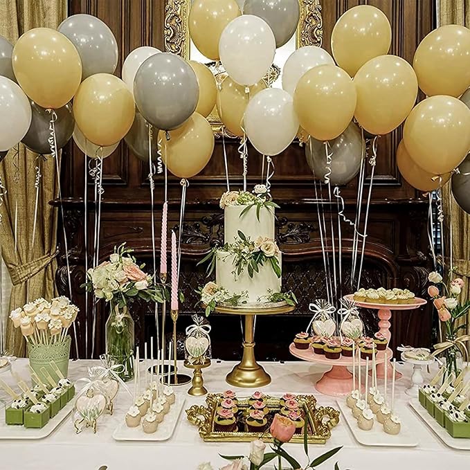 PartyWoo Tan Balloons 50pcs 12 Inch Light Brown Neutral Boho Coffee Latex Helium Balloons for Graduation Wedding Boy Baby Shower Safari Jungle Cowgirl Woodland Birthday Party Decorations Brown-F19