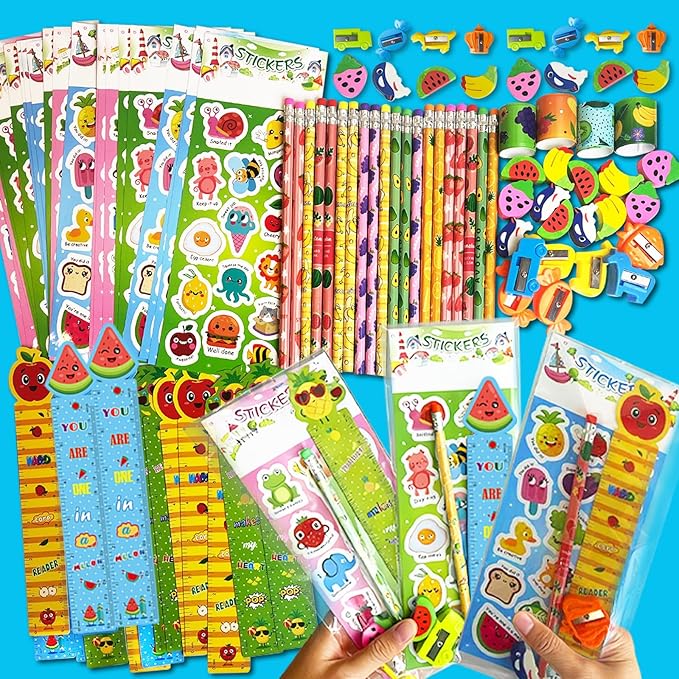 Goodie Bags for Birthday Party, 28 Pack Stationery Return Gifts for Birthday Party – Easter Classroom Gifts for Students Class Gift Rewards Prizes
