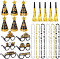 24pcs 2026 New Year Eve Party Supplies New Years Decorations Kit Incliuding Happy Next Year Headband News Year Eyeglasses Noise Makers Necklace for New Years Party