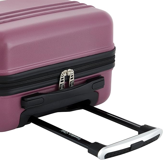 Travelers Club 22" Richmond Spinner Carry-On Luggage, Damson