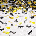 Silver Gold and Black Graduation Confetti 2026, 1000 Pcs Congrats Grad Confetti Class of 2026 Party Table Centerpiece for Graduation Party Decorations