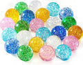 Ayfjovs 24PCS Bouncy Balls, Glitter Bouncy Balls for Kids Party Favors, 32mm 6 Colors Rubber Bounce Ball Bulk for Party Favors, Goodie Bag Fillers, Easter Bag Filling, Easter Basket Stuffers
