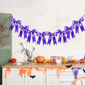 2 Strings of 16PCS Purple Bow Garlands Banner Decoration,Pre-Strung Satin Ribbon Ornaments for Birthday,Bachelorette Party,Bridal Shower,Wedding,Engagement,Baby Shower,Graduation Decor,Anniversary