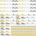 108 Pcs New Years Eve Party Supplies 2026 Fancy New Year Glasses Gold Noise Maker Headband NewYear Celebration Black Silver and Gold Party Favor for Happy NewYear Gift Accessories Decoration