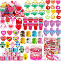 130 Pack Valentines Day Party Favors for Kids, Treasure Box Toys for Classroom Prizes, Pinata Filler Goodie Bag Stuffers, Treasure Chest Carnival Gift Bulk Toys