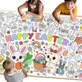 Easter Coloring Tablecloth - 71 x 31.5 Inches Large Coloring Poster, Easter Party Decorations - Crafts, Games, Basket Stuffers, Classroom Activities