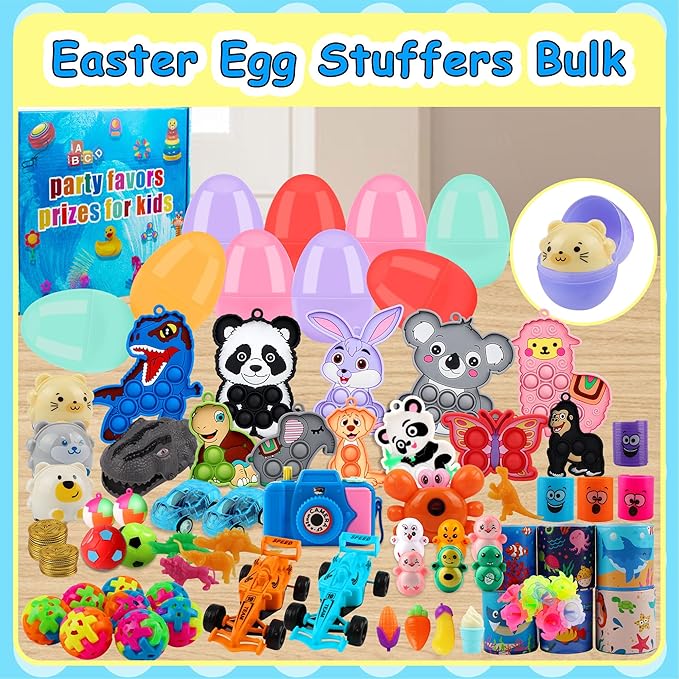 Kiss Monkey 640 PCS Prize Treasure Box Toys for Classroom, Party Favors for Kids 8-12, Fidget Toys Bulk, Goodie Bags Stuffers for Kids, Birthday Gifts, Pinata Stuffers, Carnival Prizes