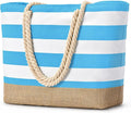 Becokan Beach Bags for Women Large Canvas Beach Tote Bag Beach Bags Waterproof Sandproof Swim Pool Bag Travel Essentials