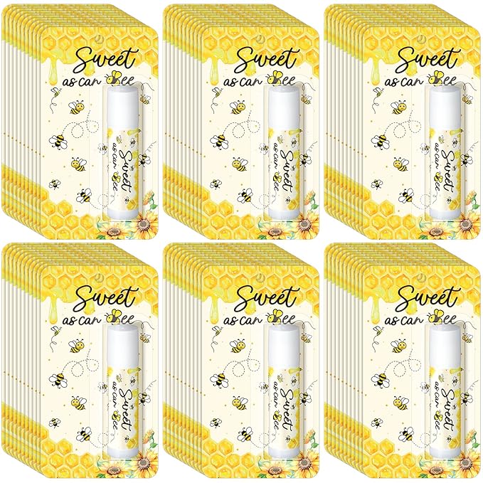30 Pack Sweet as Can Bee Bulk Baby Shower Games Prizes Party Gifts Lip Balms Favors for Winners Adults Guests Gender Reveal Favors Decorations Baby Shower Souvenirs Gift Bags Stuffers