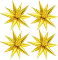 KatchOn, Large Gold Star Balloons - 20 Inch, Pack of 50 | Starburst Balloons for Gold Birthday Decorations | Spike Balloon for Graduation Decorations 2026 | Star Foil Balloons for Graduation Backdrop