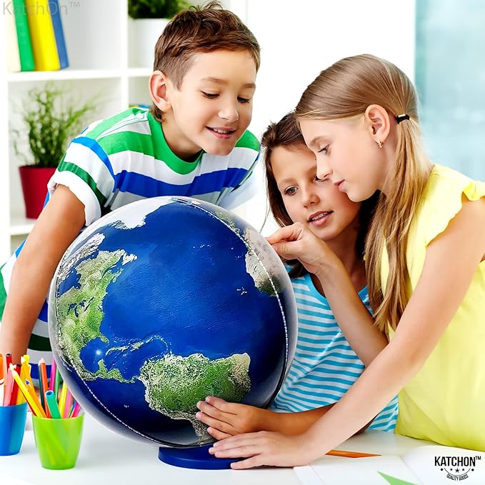 KatchOn, Globe Balloons Set - 22 Inch, Pack of 12 | World Balloons for Around the World Party Decorations | Earth Balloon for Earth Day Decorations, International Party Decoration | Travel Theme Party