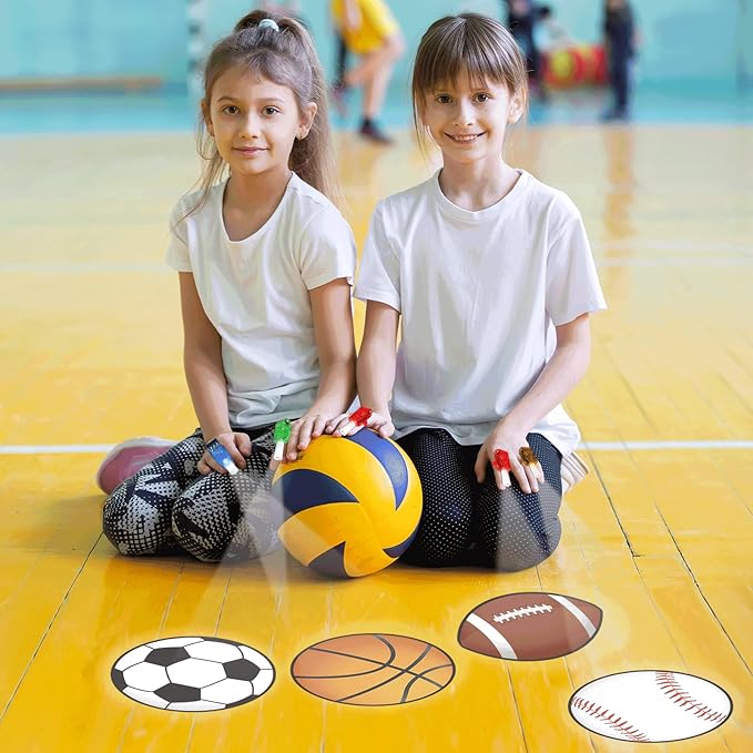 36 PCS Sport Party Favors Football LED Light Up Finger Lights, Glow in the Dark Basketball Baseball Soccer Party Finger Flashlight Bulk for Sport Goodie Treat Bag Stuffers Game Birthday Party Supplies