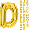 Gold Letter Balloons 40 Inch D Balloon Letters D Alphabet Balloons Giant Letters With Straw Big Balloons Foil Large Gold Balloons For Birthday Party Decorations Wedding Thanksgiving Christmas Balloons