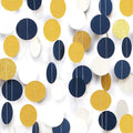 Navy-Blue Ivory-White Gold Party-Decorations Garland - 52Ft Graduation 2025 Hanging Paper Banner Streamers,Farewell Wedding Bachelorette Engagement Men Nautical Birthday Decor Panduola