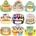 ceiba tree Birthday Crowns for Kids Classroom 36Pcs School Family Colorful Happy Birthday Hats VBS Party Supplies