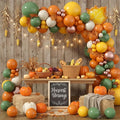 Fall Balloon Arch Kit, Burnt Orange Mustard Yellow Metallic Rose Gold Ivory White Nude Autumn Balloons with Maple Leaves Foil Balloons for Fall Baby Shower Decorations Thanksgiving Party Birthday