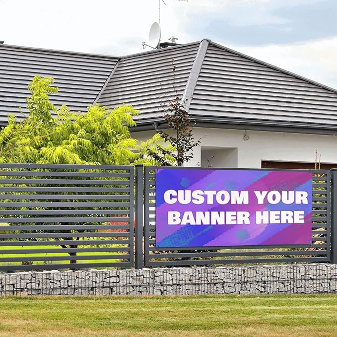 Custom Banners Personalized Banners Customize Design Your Own Make Your Own Banner Design Party/Birthday Banners Indoor/Outdoor 35x71IN