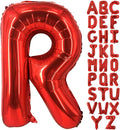 Lovoir 40 Inch Large Red Letter R Balloons Big Size Jumbo Mylar Foil Helium Balloon for Birthday Party Celebration Decorations Alphabet Red R