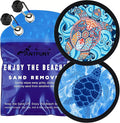 Antfuny 2 Packs Sand Remover for Beach Family Women Dog Beach Trip Essential Summer Vacation Must Have Travel Accessories Lake Day Necessities Cruise Ship Stuff Thing Need Gear Gift Supplies Towel