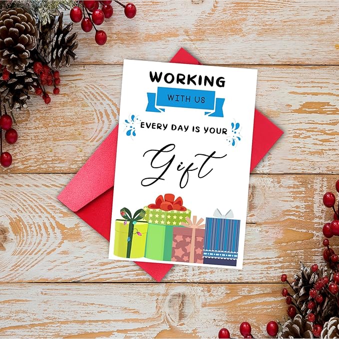 Work Anniversary Cards Funny for Men Women, Coworker Birthday Card for Boss Friends, Office Bday Card