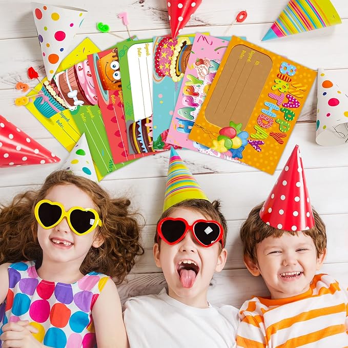 Outus Birthday Certificates Awards Card for Kids Birthday Bookmarks Cutouts Greeting Cards Classroom Decorations for Back to School Party Supplies