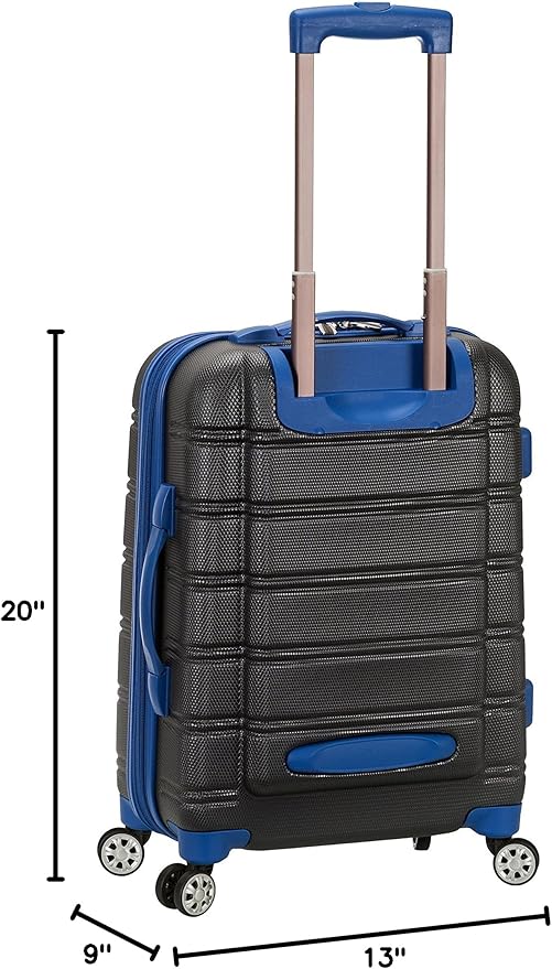 Rockland Melbourne Hardside Expandable Spinner Wheel Luggage, Carry-On 20", Grey