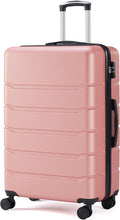 Simple Deluxe 28 Inch Expandable Hardside Carry On with Spinner Wheels & TSA Lock, ABS Hard Shell Lightweight Rolling Luggage Suitcase, Pink