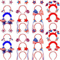 Blowata 4th of July Headband, Independence Day Parade Decoration Accessories and Supplies for Patriotic Parade Party Favor