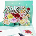 Steelhill 3D Pop Up Birthday Card for Women & Kids - Cute & Fun Greeting Cards with Envelope, Happy Birthday Cards for Adults, Girls, Boys - Handmade Birthday Greeting Card for All Ages (Blue)