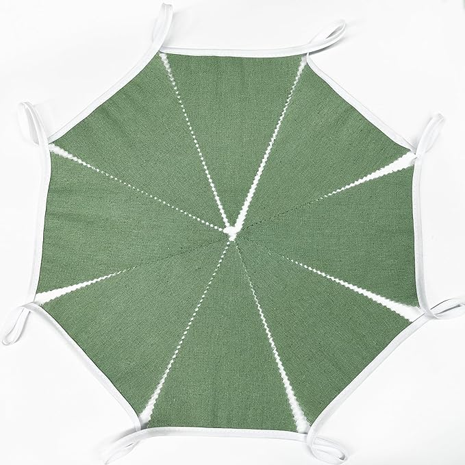 46Ft Sage Green Party Decorations Sage Green Burlap Banner Triangle Pennant Flag Linen Bunting Garland Streamers for Jungle Safari Birthday Wedding Golf Baby Shower Summer Dinosaur Party Decorations