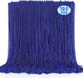 120PCS Blue Beads, 4th of July Beaded Necklaces Stuff, 33" Mardi Gras Blue Necklace Costume Bulk, Parade Throw Party Accessories for Fourth of July Wedding Birthday Events Supplies Decorations