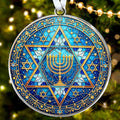 HEXMOZ Hanukkah Gifts - Hanukkah Ornaments for Tree, Jewish Ornaments, Chanukkah Christmas Ornament - Jewish for Women, Men, Adults - Acrylic 2025 Ornament Decoration for Home