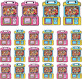 Lati 20PCS Large Plastic Reusable Prefilled Goodie Bulk Party Favors Bags with Handles for Return Gift Kids Birthday, Snack, Candy, Party and Classroom Favor Bags