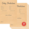 55PCS Baby Predictions and Advice Cards, Double Sided Baby Shower Decorations Cards Wishes to Baby for Parents