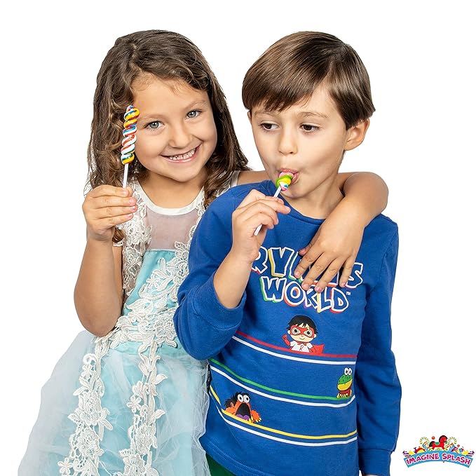 Rainbow Twisty Pops - 16 Pieces - Lollipop Party Favors