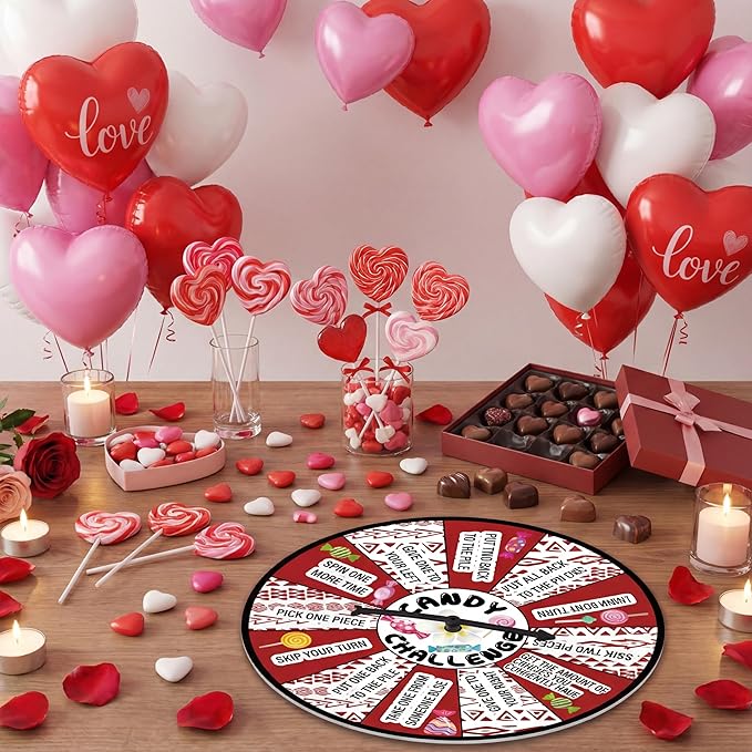 Soulchen Candy Challenge Game Spinner Spring Party Supplies Holiday Festival Game Cartoon Themed Birthday Party Favors Decoration for Boys Girls Teen Adult Family(Ocean Girl)
