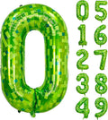 40 inch giant Green pixel miner game number 0 balloon Large mining theme foil balloon 0-9 Suitable for pixel game parties children's birthdays party anniversary celebrations baby shower decoration