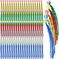 Leyndo 400 Pcs Colorful Streamer Balls Rubber Comet Ball Decorations for Party Favors, Goodie Bag Stuffers,Piñata Fillers, Assorted Colors