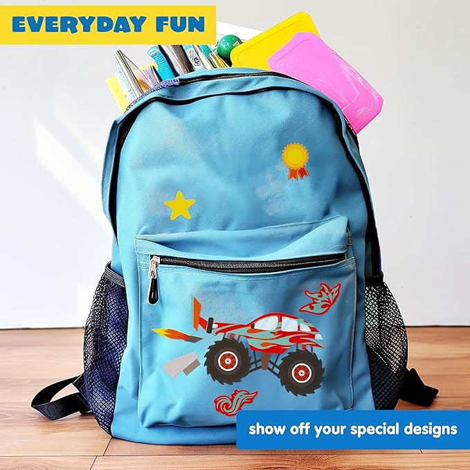 JOYIN 24 Sheets 9"x6" Make a face Stickers for Kids, Make Your Own Monster Truck Stickers, Party Favors Kids Crafts, Goodie Bags Stuffers Classroom Activities